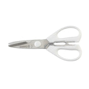 Mundial W656R - Take-A-Part Kitchen Shears, Rounded Tips, Molded White Polypropylene Handles (bulk)