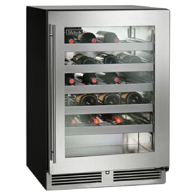 Perlick HC24WS4T-00-TLFLW C-Series Wine Reserve Refrigerator Undercounter 23-7/8"W X 24"D