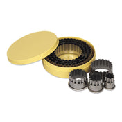 Alegacy Foodservice Products 45 Cookie Cutter Set Includes: (16) Wire Rim Cutters Round