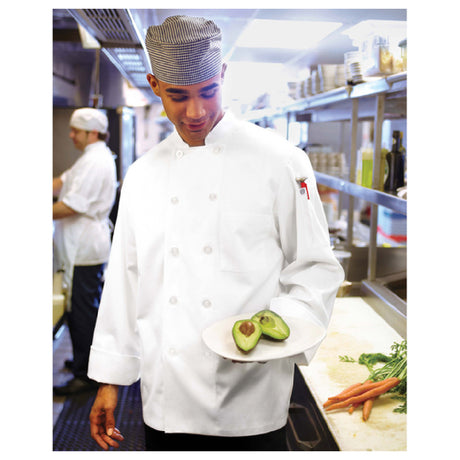 Chef Works WCCWWHTS Le Mans Chef Coat Double-breasted Long Sleeves