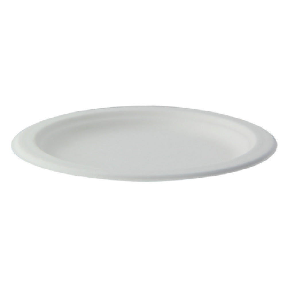PacknWood 210APU16F - Sugarcane Plate (No Added PFAs), 6"D, White