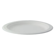 PacknWood 210APU16F - Sugarcane Plate (No Added PFAs), 6"D, White
