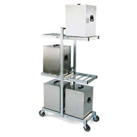 Forbes Industries 6273 Hot Box Transport Rack Zinc Plated Accommodates (6) Forbes Hot Boxes