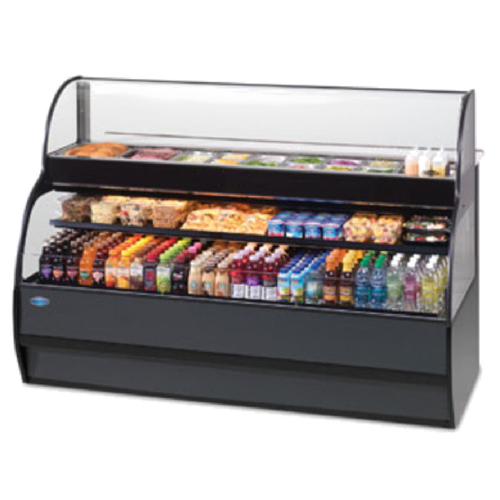 Federal Industries SSRSP-7752 Specialty Display Sandwich Or Salad Prep Merchandiser With Refrigerated Self-Serve Bottom