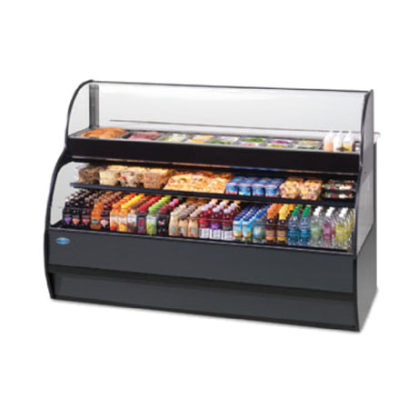 Federal Industries SSRSP7752 Specialty Display Sandwich Or Salad Prep Merchandiser With Refrigerated Self-Serve Bottom
