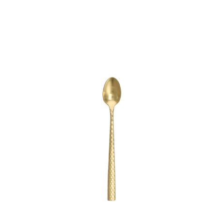 Zwiesel Fortessa 1.9B.102.FC.035 - Lucca Faceted Brushed Gold Iced Tea Spoon, 8.1" (20.5cm)