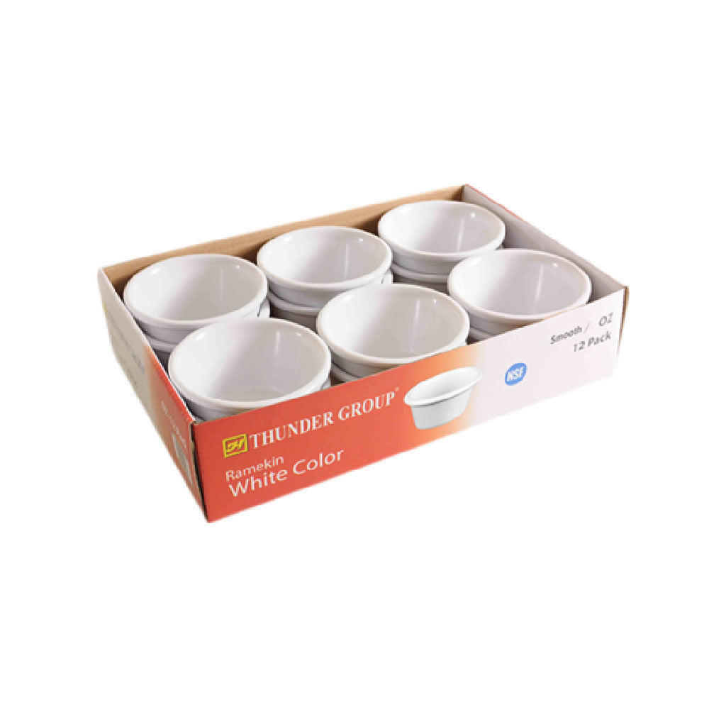 Thunder Group ML535W1R Ramekin 1-3/4 Oz. Capacity 2-1/2" Dia.