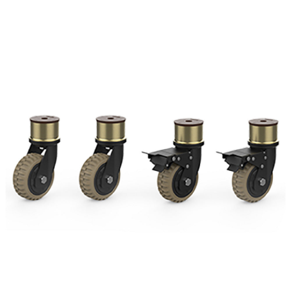 Steelite MGSADDBR0901 Casters With Segment Adaptor Heavy Duty (2 With Brakes 2 Without)