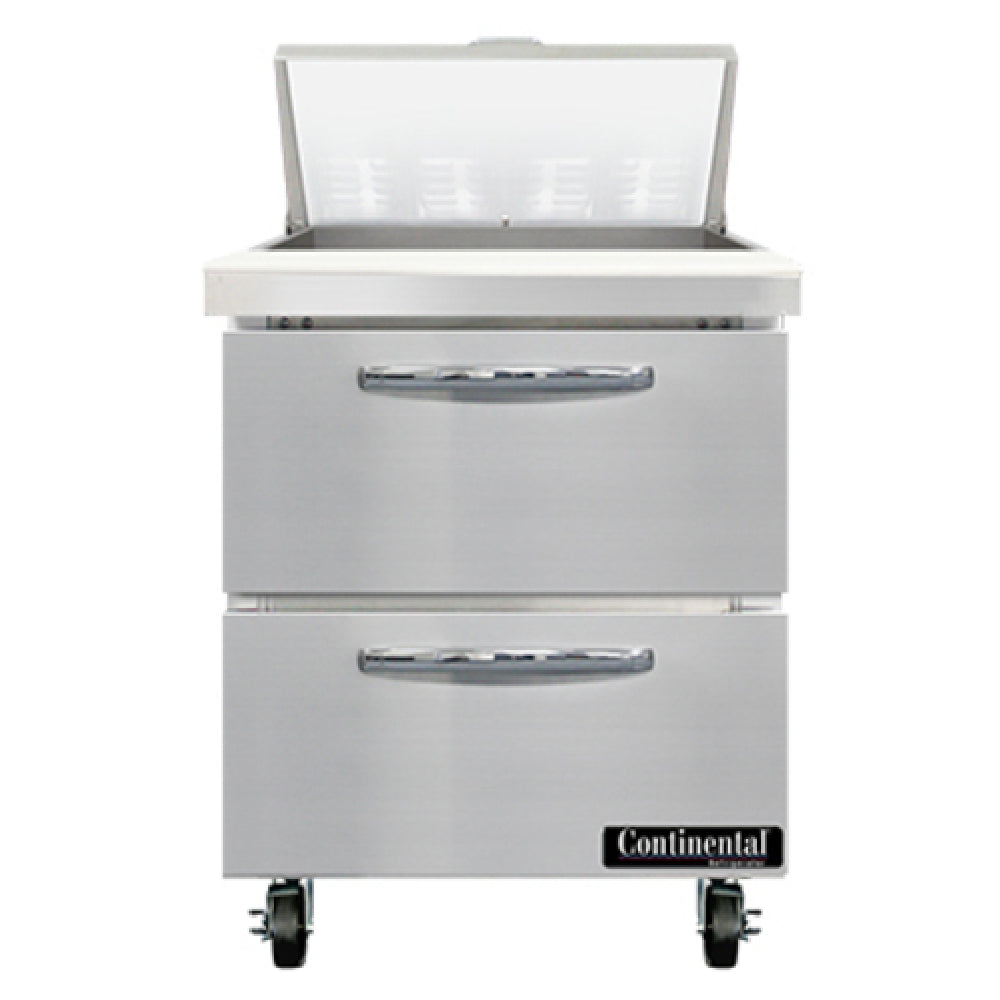 Continental Refrigerator SW27N8-D Sandwich Unit 27"W 7.4 Cu Ft Capacity