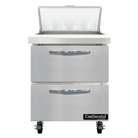 Continental Refrigerator SW27N8-D Sandwich Unit 27"W 7.4 Cu Ft Capacity