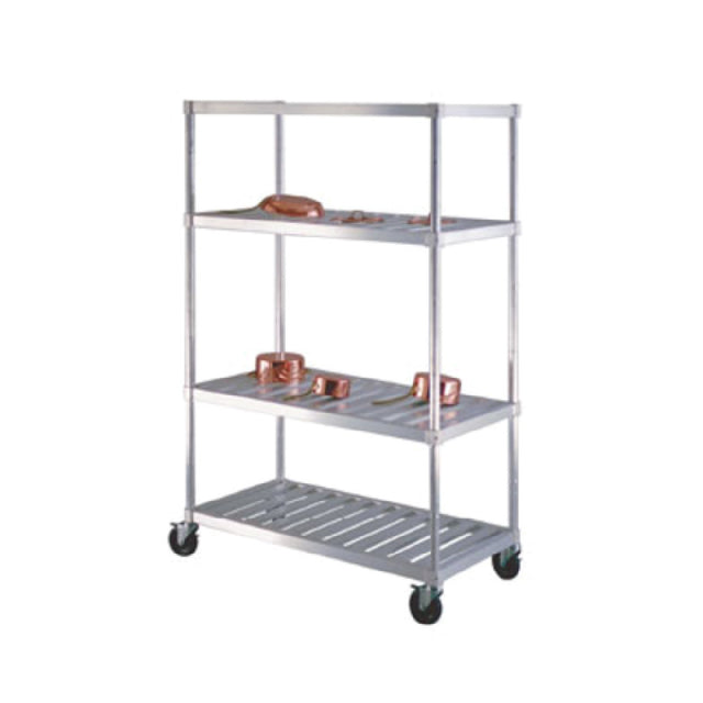 New Age Industrial PM2460 Pot & Pan Rack Mobile 4-tier