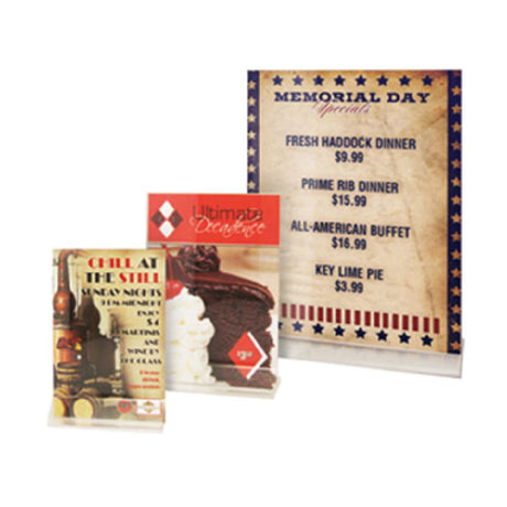 Risch AF 8.5X11 Table Stand 8-1/2" X 11" Clear Acrylic