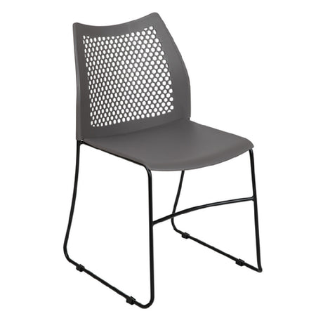 Flash Furniture RUT-498A-GY-GG Hercules Series Stacking Chair 661 Lb. Weight Capacity