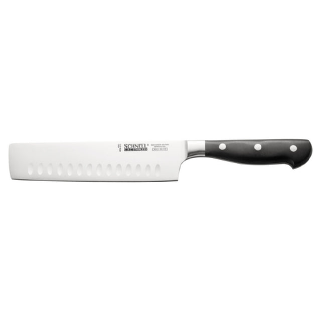 CAC China KFNK-G72 Schnell® Nakiri Knife 7-1/4" Granton Edge