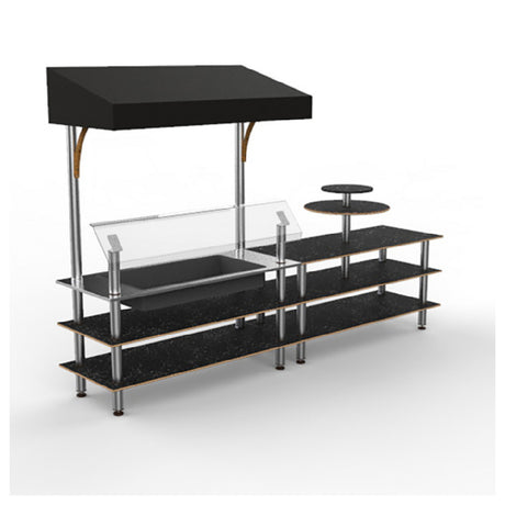 Steelite MGCMLE04MSBF Display Station Mixed Materials (minimum = Case Quantity 1 Per Case) (repack Item)