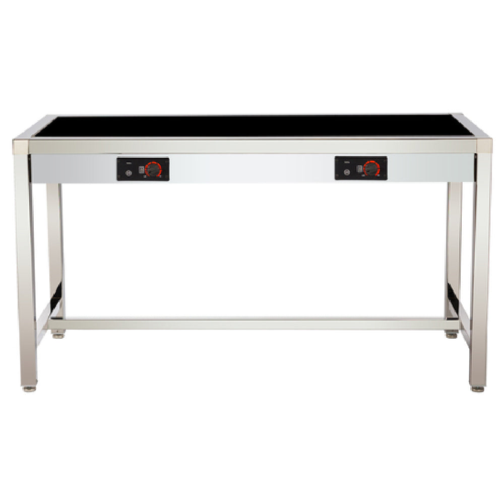 Bon Chef 50078 - Freedom Tower Table, 62"L X 26"W X 34"H, With Two Inductions Stoves (12083)