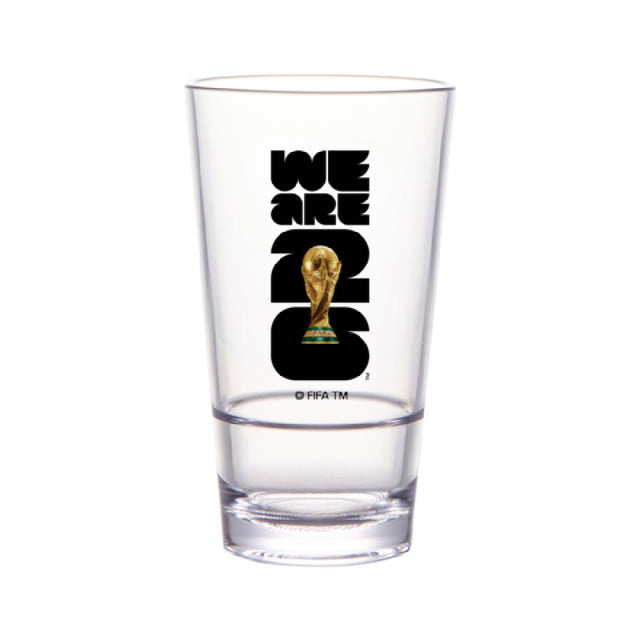 GET Enterprises S-17-FIFA26-LOGOCOLOR FIFA Stackable Pint Glass 16 Oz (16.45 Oz Rim-full)