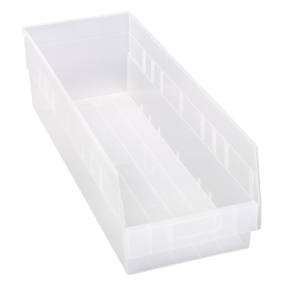 Quantum QSB214CLCS - Economy Shelf Bin, Nesting, 8-3/8"W X 23-5/8"L X 6"H