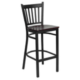 Flash Furniture XU-DG-6R6B-VRT-BAR-MAHW-GG Hercules Series Restaurant Bar Stool