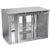 Victory VBBN48HC-FG-PT-S - Pass-Thru Back Bar Refrigerator, Food Rated, Two-section