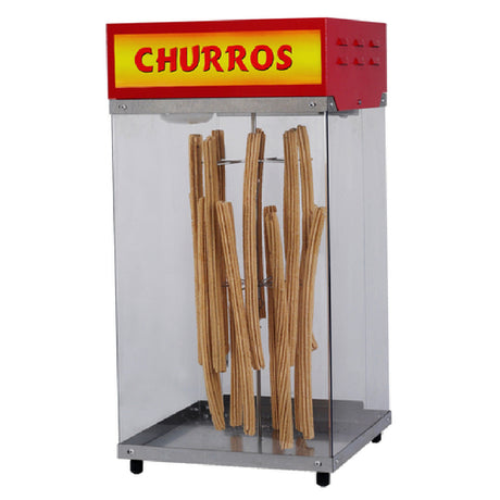 Gold Medal 2049 Hanging Churros Display Case 15-5/8"W X 15-1/4"D X 30-1/4"H Lighted Cabinet & Merchandiser