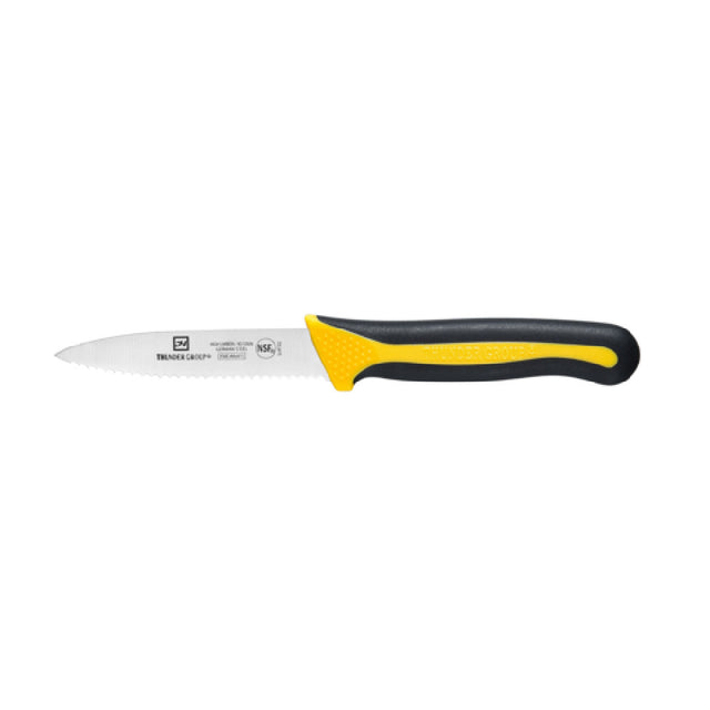Thunder Group SLKF502 Serrated Paring Knife 3-1/2" Blade Soft-grip Handles