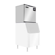 Serv-Ware SWM30-1000F - Serv-Ware Ice Machine - 1000 Lb Production - 30" Wide - Dimensions: 29.92"W X 23.39"D X 29.06"H - Modular Head - Full Cube - LED Lighting - Exterior Material: Stainless Steel - Interior Material: Stainless Steel - R290 Refrigerant - BTU/H: 7336 - Defrosting: Automatic Operation - 1/4 HP - 220v/60/1-ph