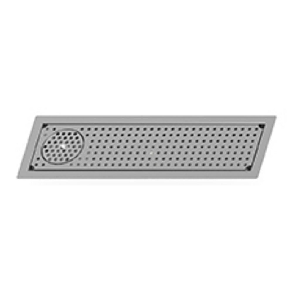 Eagle DIGRT-24 Eagle Spec-Bar® Drop-In Glass Rinser Trough Heavy Gauge Type 300 Stainless Drain Trough