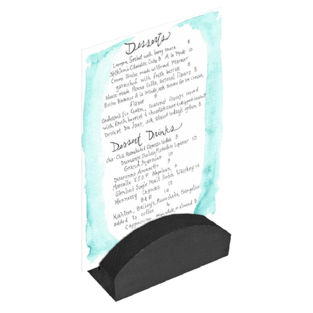 Menu Solutions WDBLOCK-RND Wood Block 4"W X 1-1/4"D X 1-1/2"H Rectangular Footprint