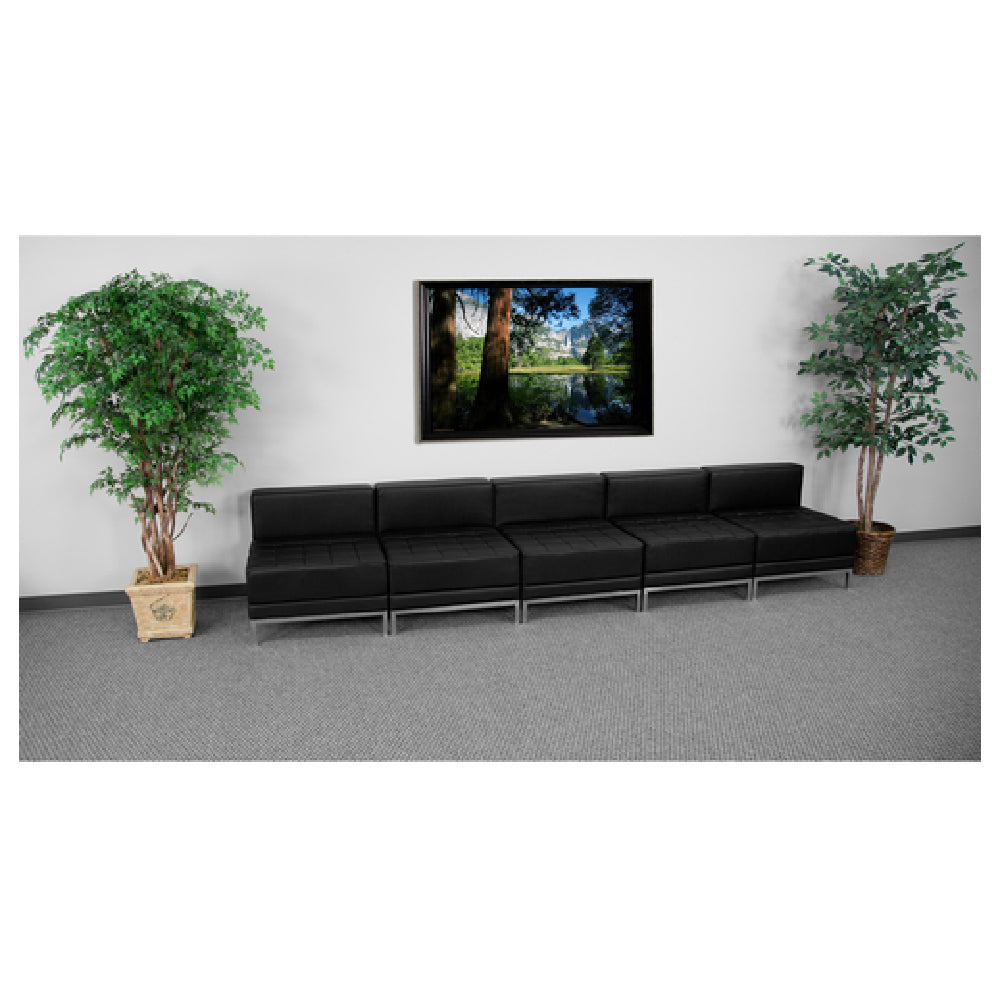 Flash Furniture ZB-IMAG-MIDCH-5-GG Hercules Imagination Series Lounge Set 140"W X 28-3/4"D X 27-1/4"H Overall Dimensions