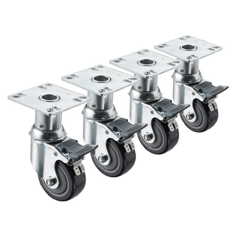 Krowne 28-114S Krowne Adjustable Height Plate Caster 6" To 7" Height Adjustment