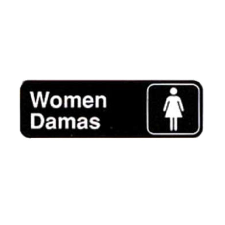 Tablecraft 394567 Cash & Carry Sign 3" X 9" "Women/Damas"