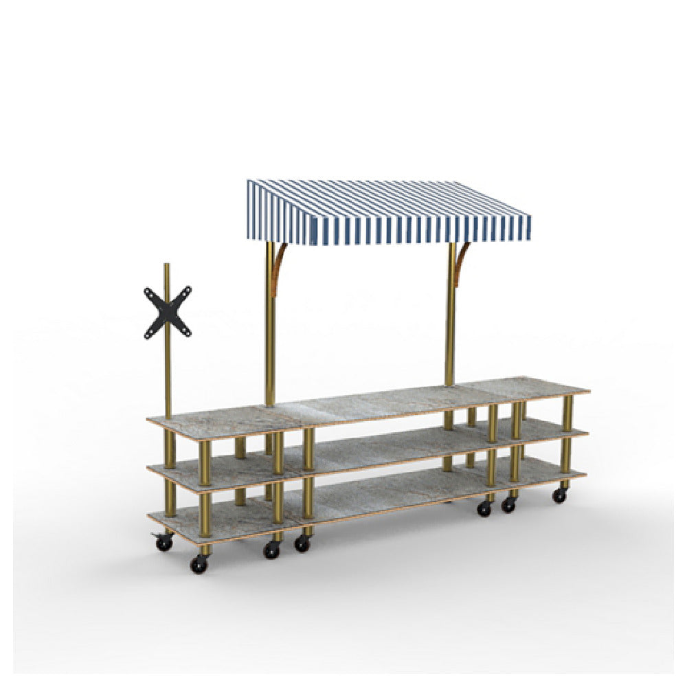 Steelite MGCMLA12GBWW Mogogo Modular Interactive Station Unique Gray