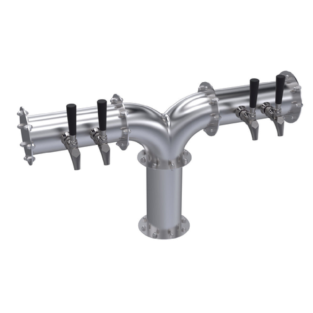 Krowne KPY-4S Krowne Pipe Y-Tower Four Faucets Handles And Faucets Not Included