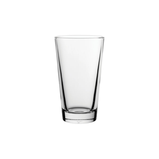 Steelite P52329 Mixing Glass 14.0 Oz. (H 5-7/8" M 3-1/2" T 3-1/2" B 2-3/8") Tempered Rim Soda Lime