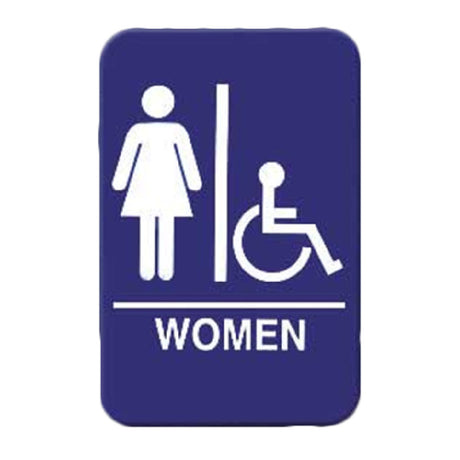 Thunder Group PLIS6909BL Information Symbol Sign 6" X 9" "Women"