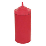 Winco PSW-32R Squeeze Bottle 32 Oz. Wide Mouth