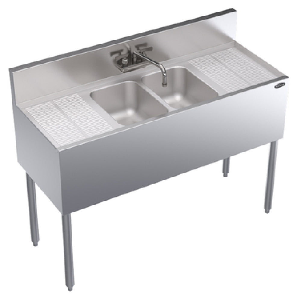 Krowne KR19-42C Royal Series Underbar Sink Unit Two Compartment 48"W X 19"D