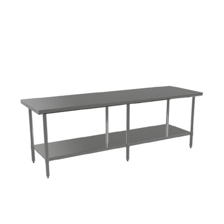 Atosa USA, Inc. ST3684EC - MixRite Work Table, 84"W X 36"D X 34"H, 18/430 Stainless Steel Top With Turned Down Edges