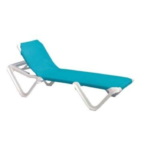 Grosfillex 99101241 Nautical Chaise Stackable Without Arms