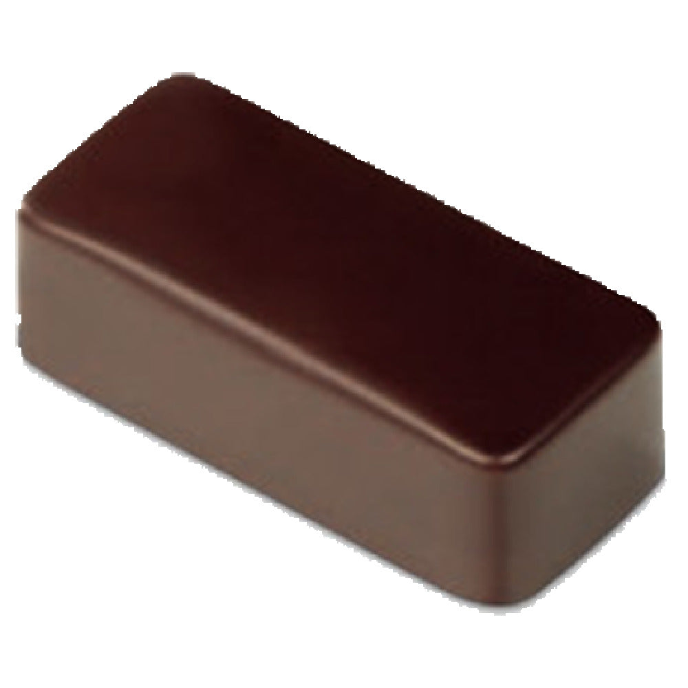 JB Prince K612 Chocolate Mold (21) Smooth Rectangular 1-7/16"L X 5/8"W X 9/16"H