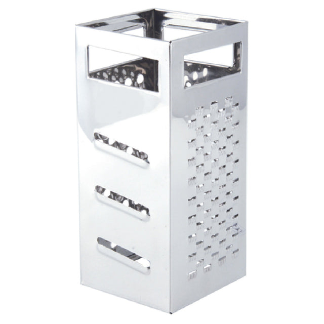 CAC China SBGT-S Grater Box Straight Sides Stainless Steel