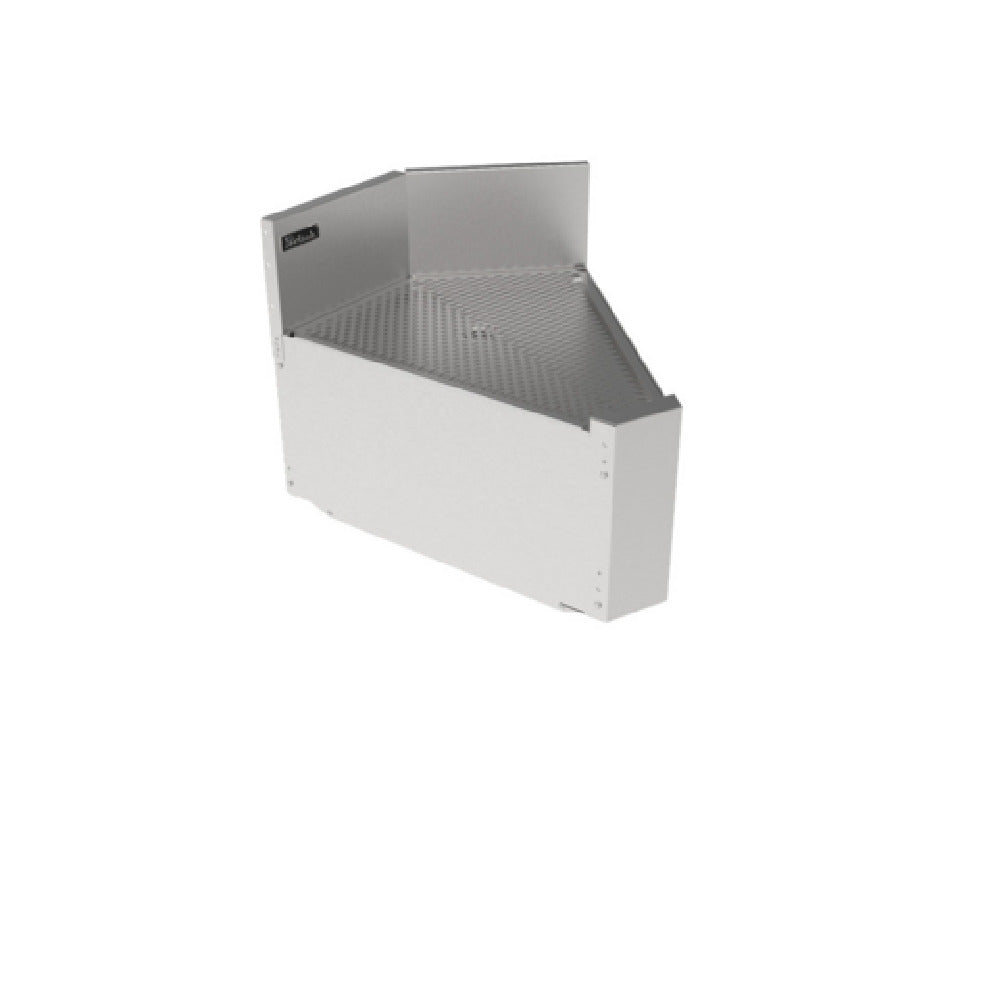 Perlick TS45D-FI TS Series Underbar Inside Corner Drainboard 45° Angle Clipped Rear Corner