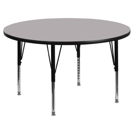 Flash Furniture XU-A60-RND-GY-T-P-GG Activity Table 60" Dia. X 16-1/8" To 25-1/8" Adjustable Height