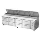 Victory VPPD119HC-8 - Pizza Prep Table, Powered By V-Core™, Four-section