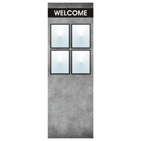 Hubert 95366 - Menu Board, 4-pocket, Floor Stand