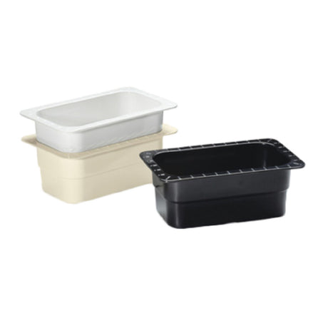 GET Enterprises ML-28-BK Food Pan/Insert Pan GN 1/4 Size 10.63" X 6.3" X 4" Deep