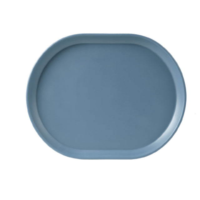 Cal Mil 22018-111 Stone Blue Melamine Platter 14x 11.25" D X 1" H Dishwasher Safe (available In 8 Colors) (per Case=6)