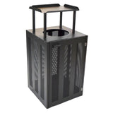 Emuamericas Llc E886-22 Dado Litter Bin Outdoor/indoor 22"W X 22"D X 45"H Square