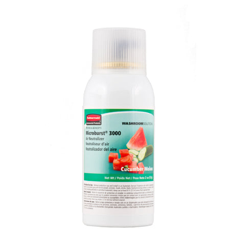 Rubbermaid FG750363 - TC Microburst® 3000 Aerosol Air Neutralizer Refill, Cucumber Melon (V.OC Compliant In All U.S. States, Canada & Mexico) (sold In Case Quantities Only)